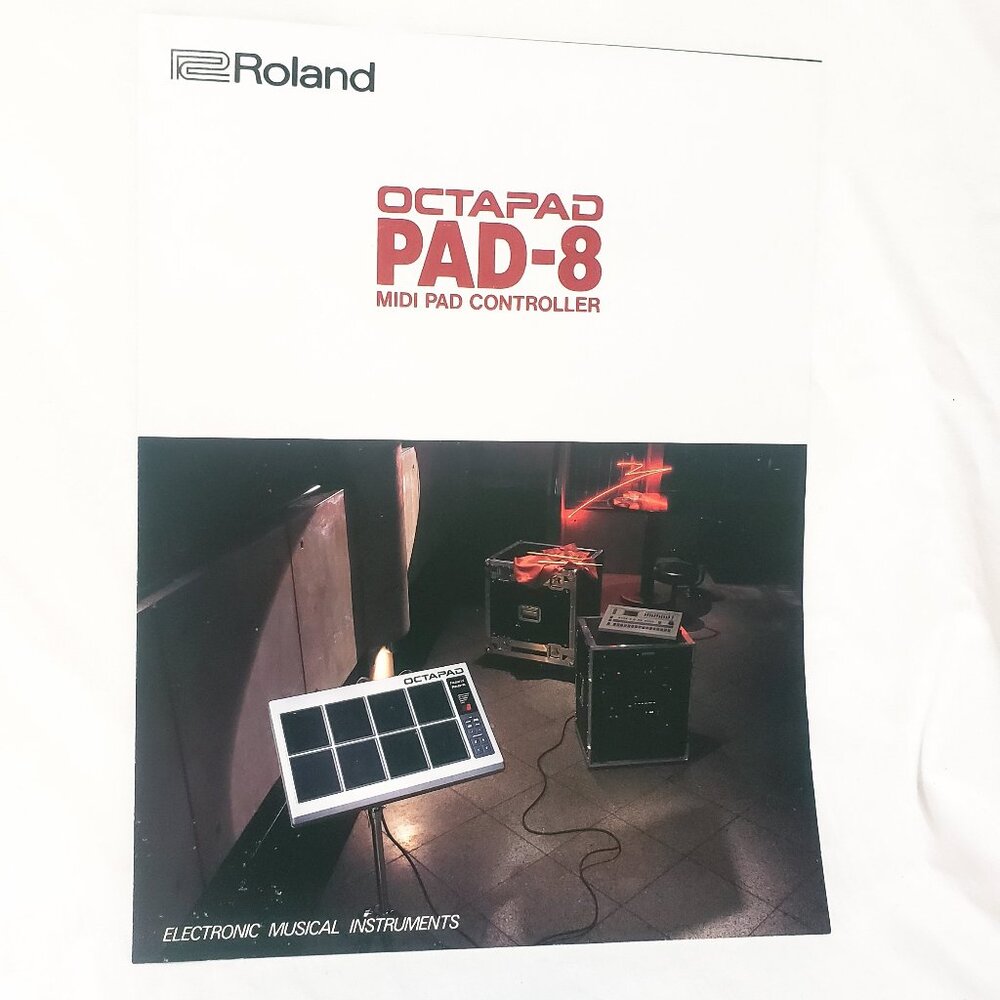 Roland Octapad PAD-8 Midi Electronic Musical Instruments Brochure Only
